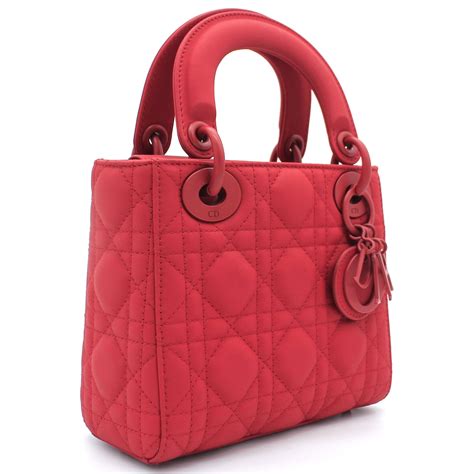 lady dior red small|pre owned lady dior bag.